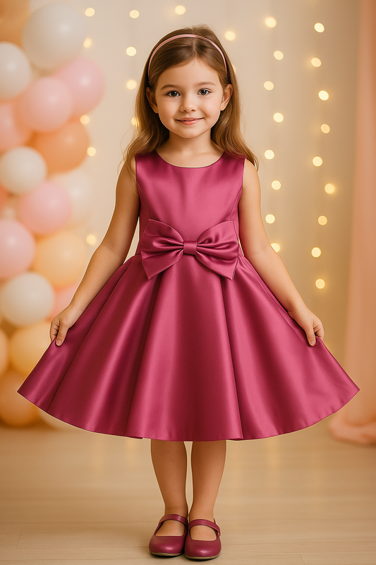 Embellished Bow Detail Party Wear Dress