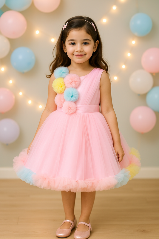 Premium Baby Girls Birthday Dresses Online | Girls Knee-Length Dress
