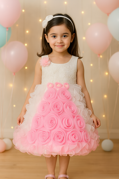 Premium Baby Girls Birthday Dresses Online | Girls Knee-Length Dress