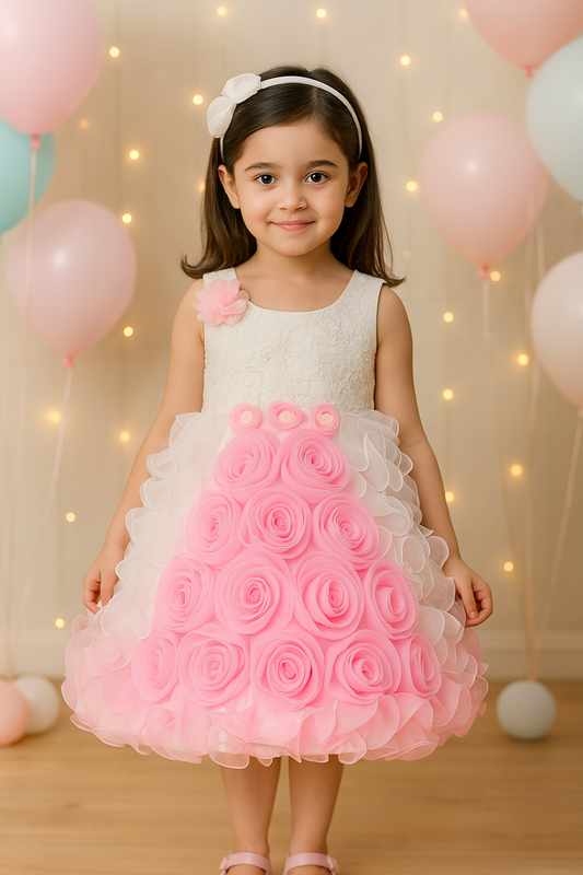 Premium Baby Girls Birthday Dresses Online | Girls Knee-Length Dress