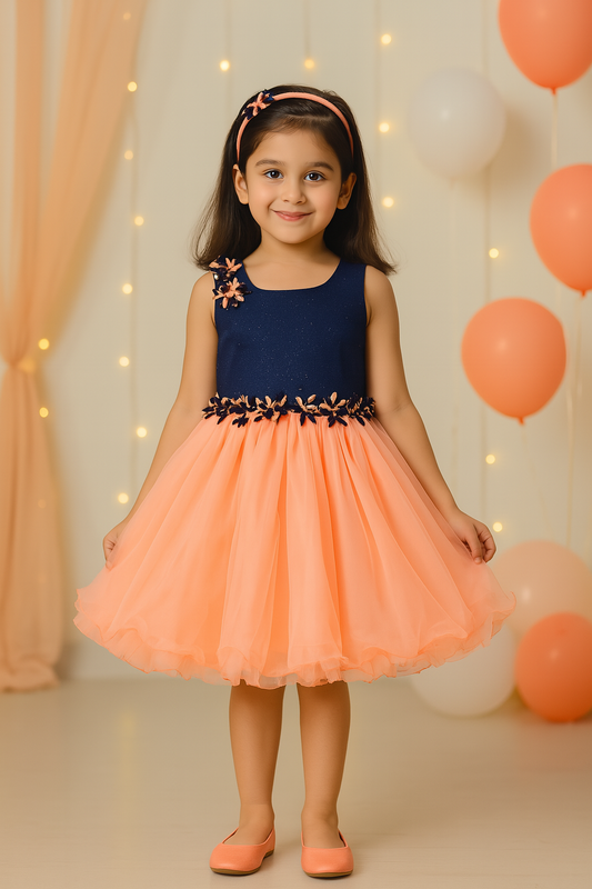 Premium Baby Girls Birthday Dresses Online | Girls Knee-Length Dress