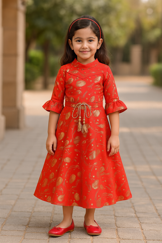 Girls Party Wear Dress - fm03rd