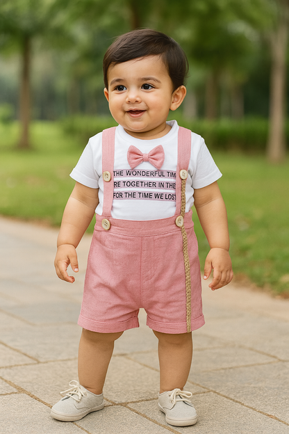 Wish Karo Kids Dungaree For Baby Boys & Baby Girs-(bt93)