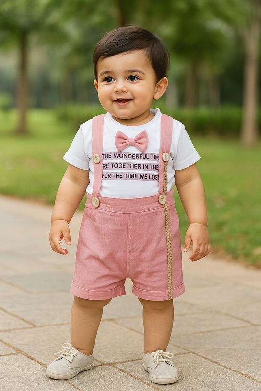 Wish Karo Kids Dungaree For Baby Boys & Baby Girs-(bt93)