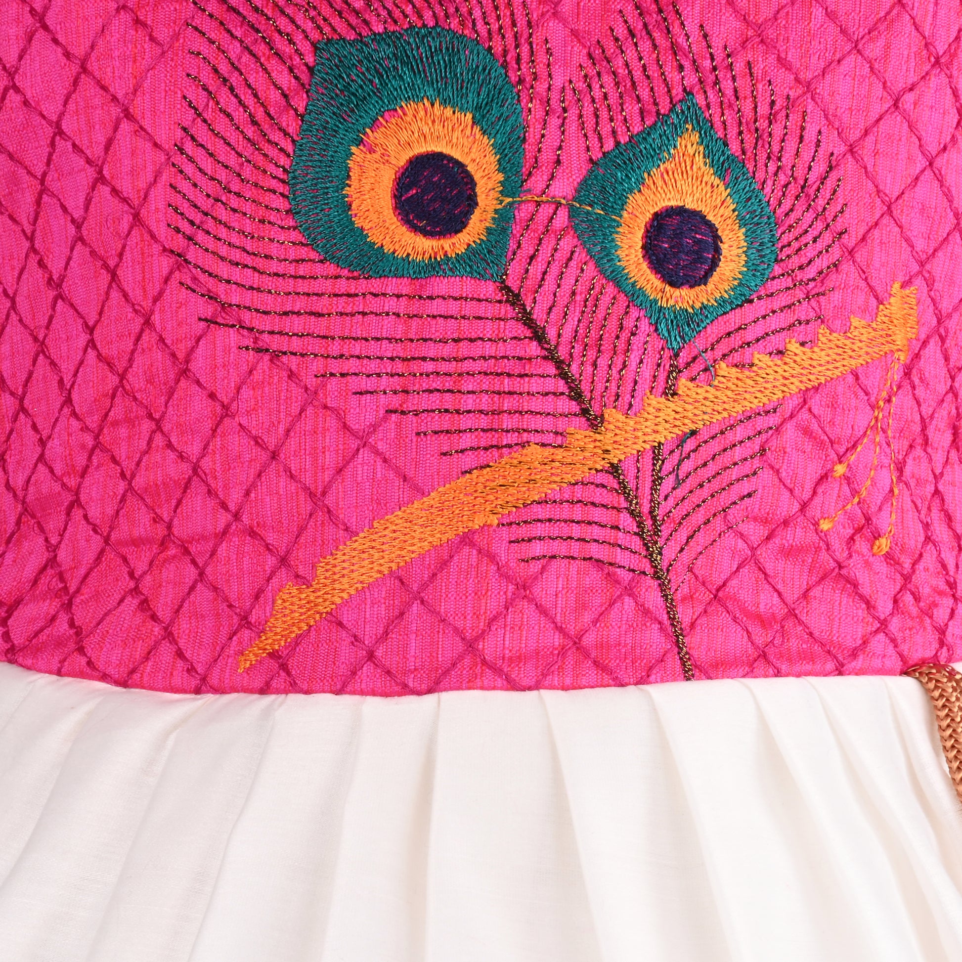 Buy Premium Onam Dress for Baby Girl Online | Girls Onam kasavu dress