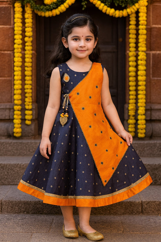 Girls Party Wear Long Dress Birthday Gown for Girls LF154y