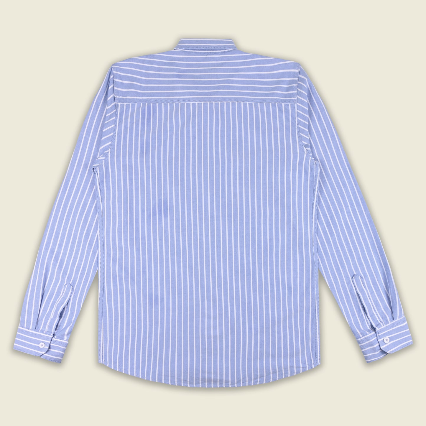 Men’s Cotton Blend Striped Shirt with Full Sleeves