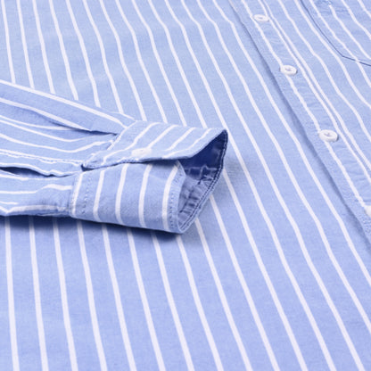 Men’s Cotton Blend Striped Shirt with Full Sleeves