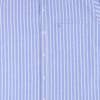 Men’s Cotton Blend Striped Shirt with Full Sleeves