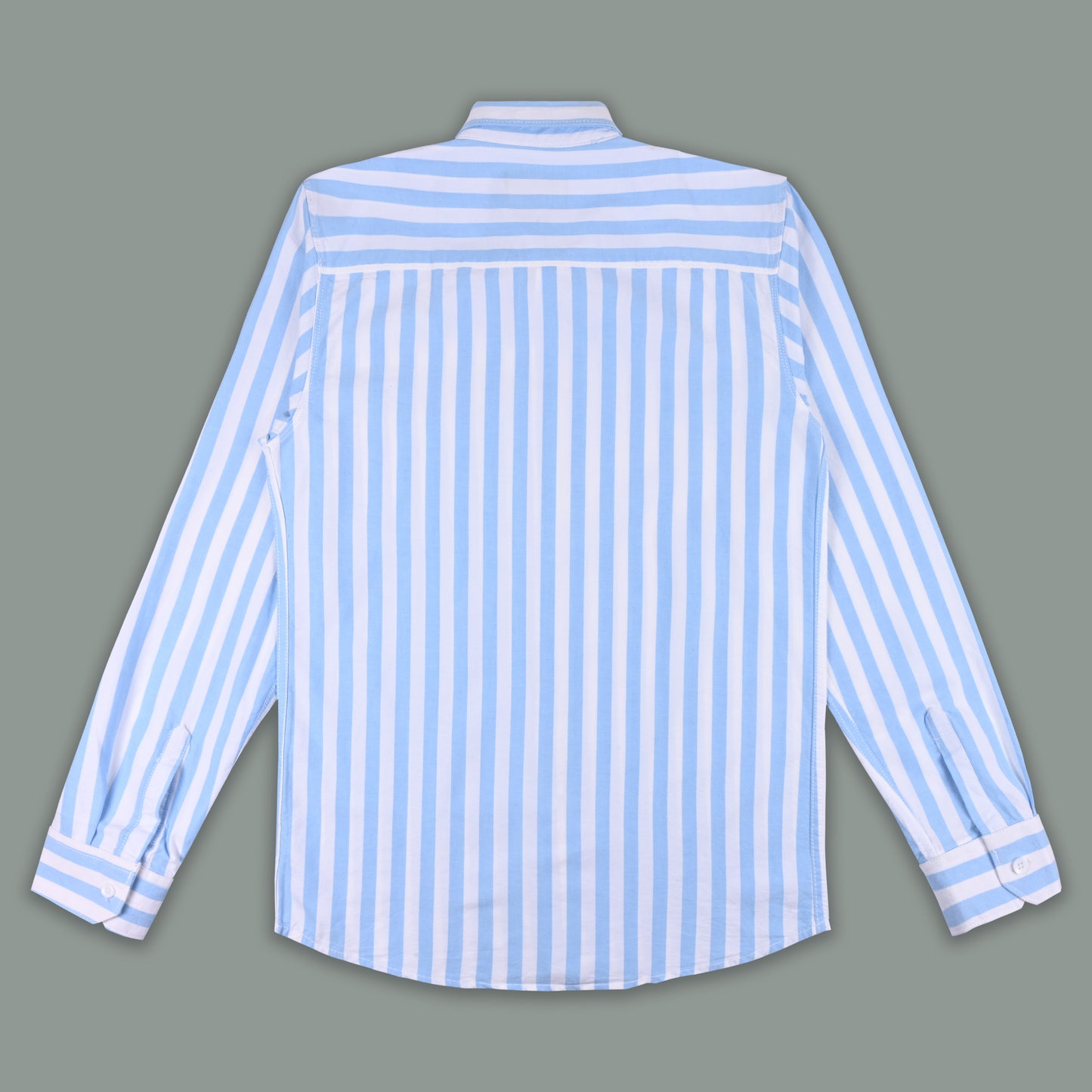 Men’s Cotton Blend Striped Shirt with Full Sleeves