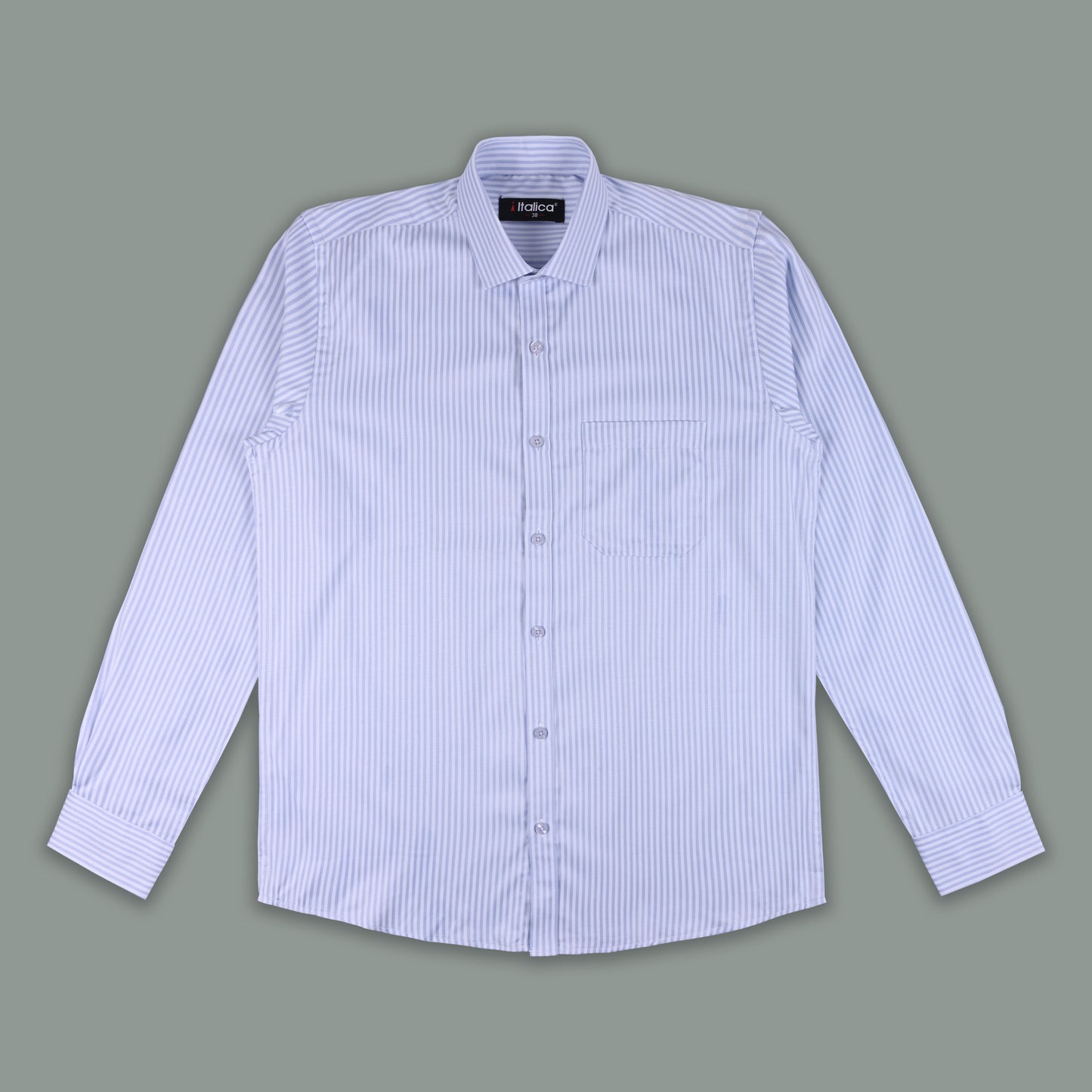 Men’s Cotton Blend Striped Shirt with Full Sleeves