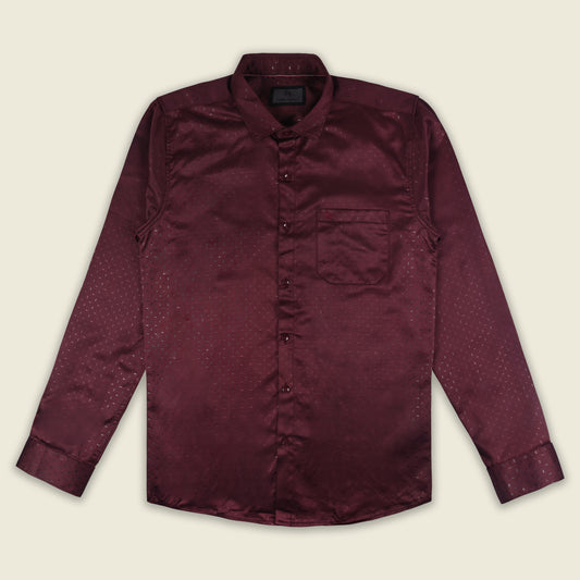 Men’s Printed Cotton Blend Shirt with Full Sleeves