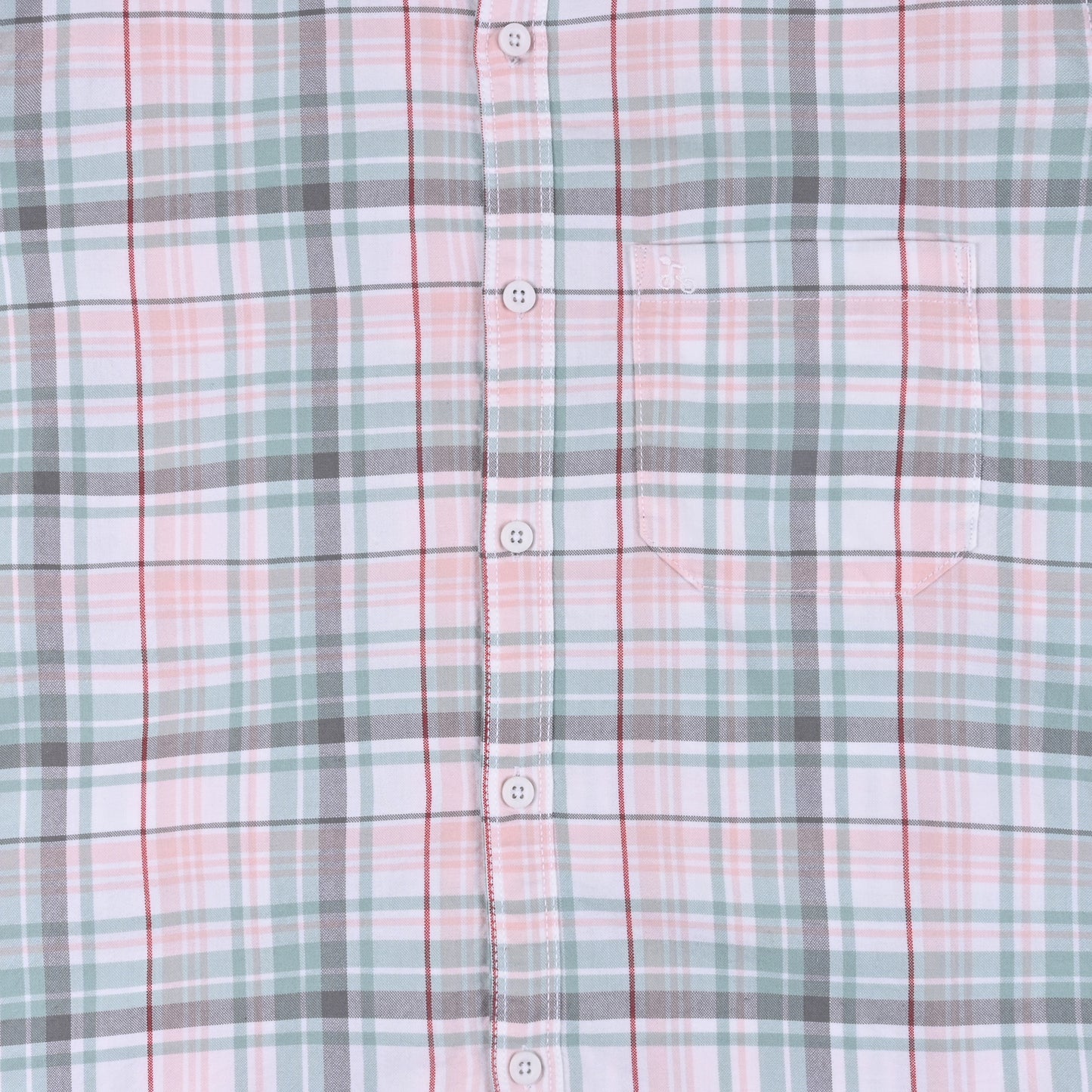Men’s Cotton Blend Checkered Shirt with Long Sleeves