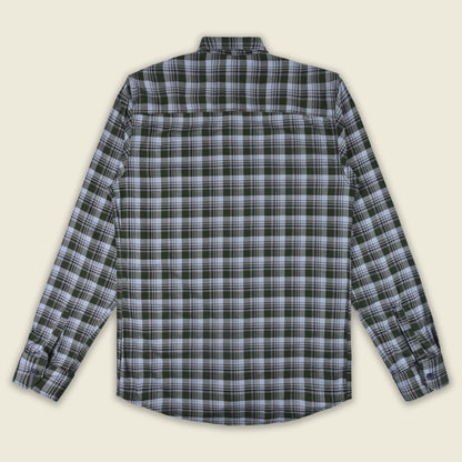 Men’s Cotton Blend Checkered Shirt with Long Sleeves