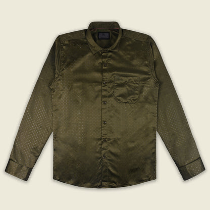 Men’s Printed Cotton Blend Shirt with Full Sleeves