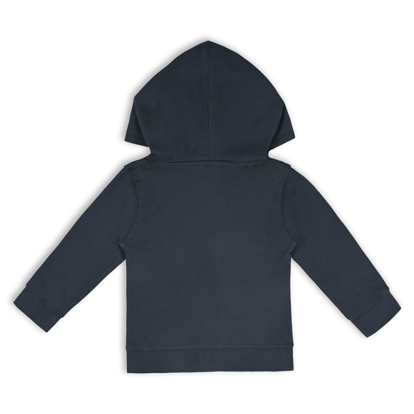 Unisex Cotton Applique Full Sleeve Hooded Sweatshirt-T305dgry