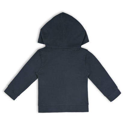 Unisex Cotton Applique Full Sleeve Hooded Sweatshirt-T305dgry