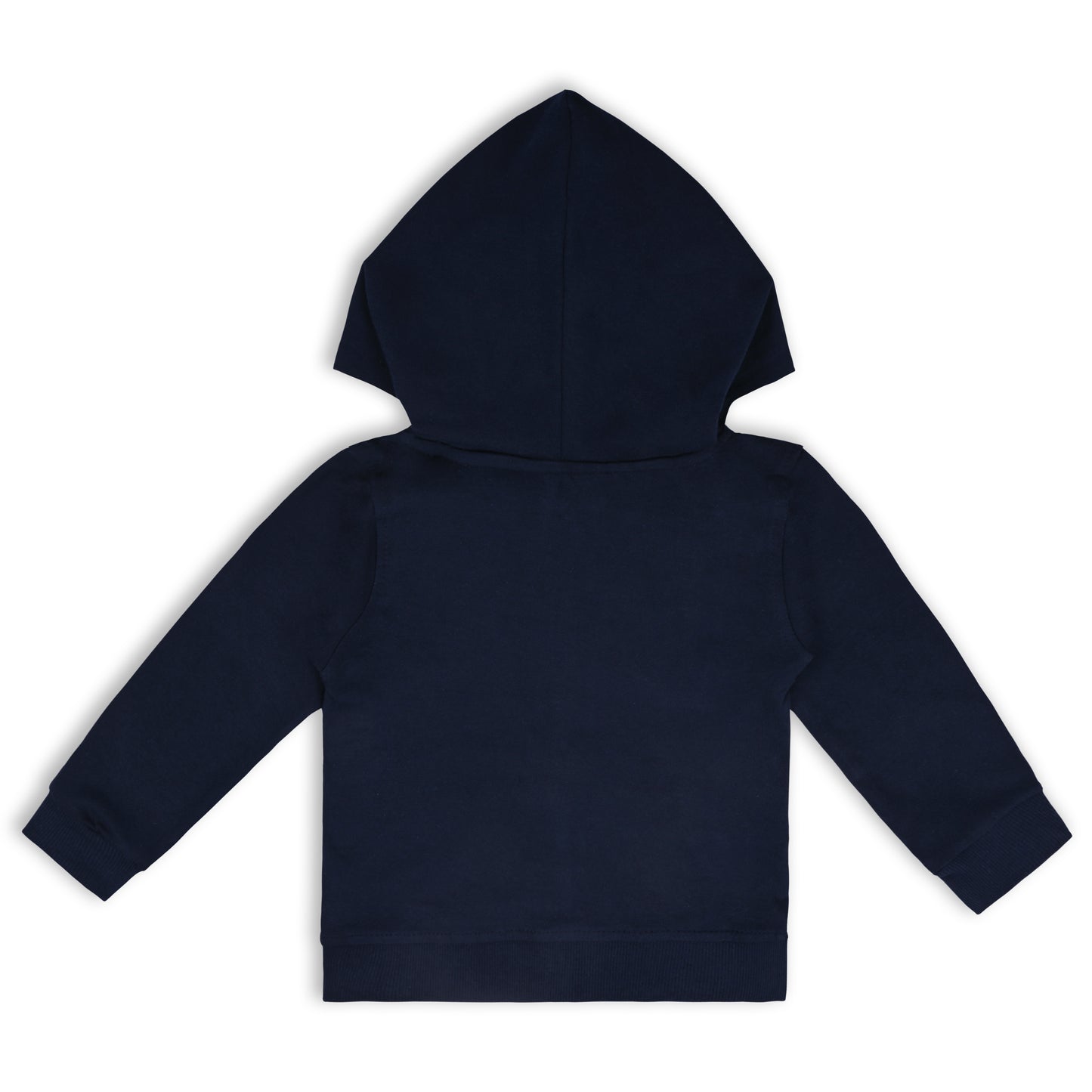 Unisex Cotton Applique Full Sleeve Hooded Sweatshirt-T305nb