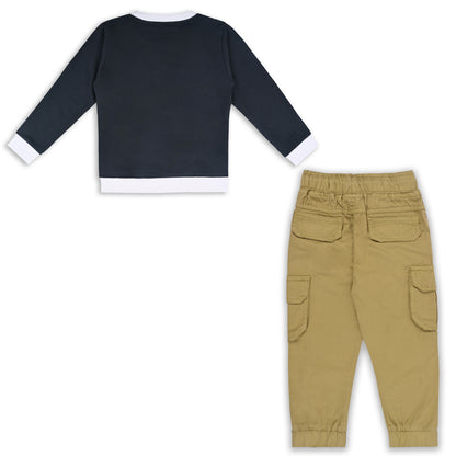 Boys Hosiery T-Shirt & Denim Cargo Jeans Set – Football World Print