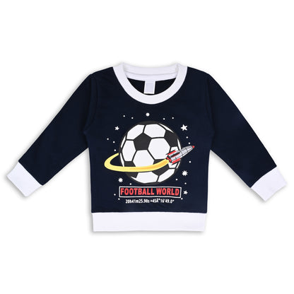 Boys Hosiery T-Shirt & Denim Cargo Jeans Set – Football World Print
