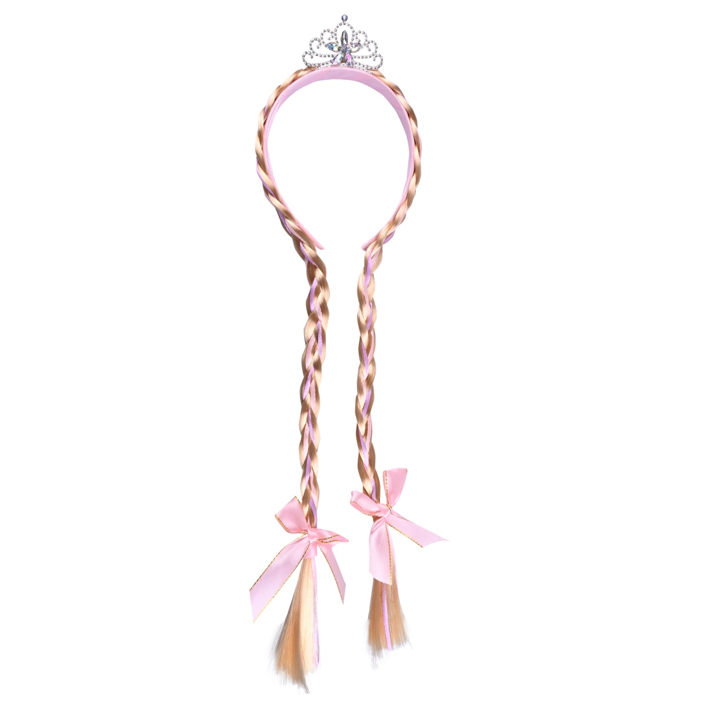 Girls Crown Two Side Braided Hair Extension Headband