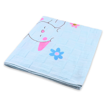 Kids Blue Cotton Baby Towels