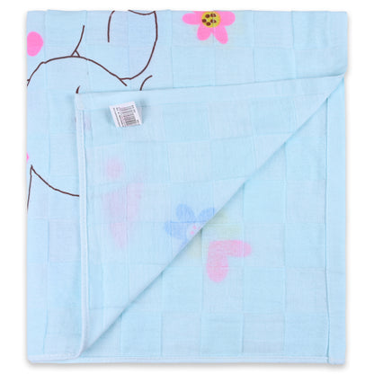 Kids Blue Cotton Baby Towels