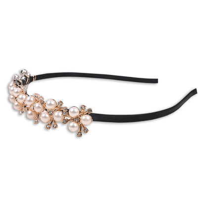 Pearl blossom crystal baby hairband