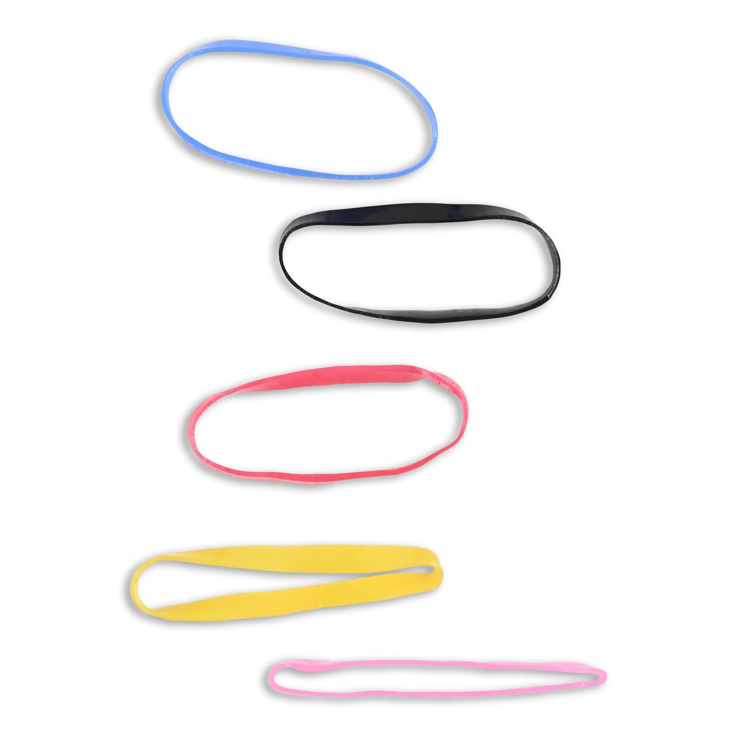 Mermaid Theme Kids Hair Accessories Set – Multicolor Rubber Bands & Hair Ties with Zip Pouch (Girls)