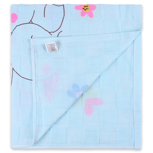 Kids Blue Cotton Baby Towels