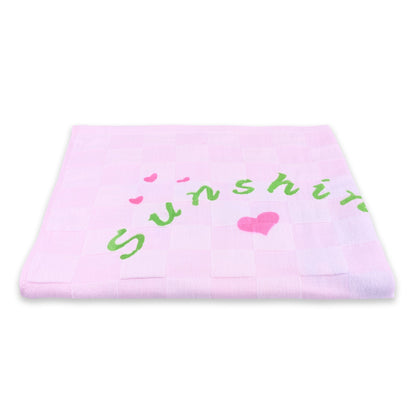 Kids Pink Cotton Baby Towels