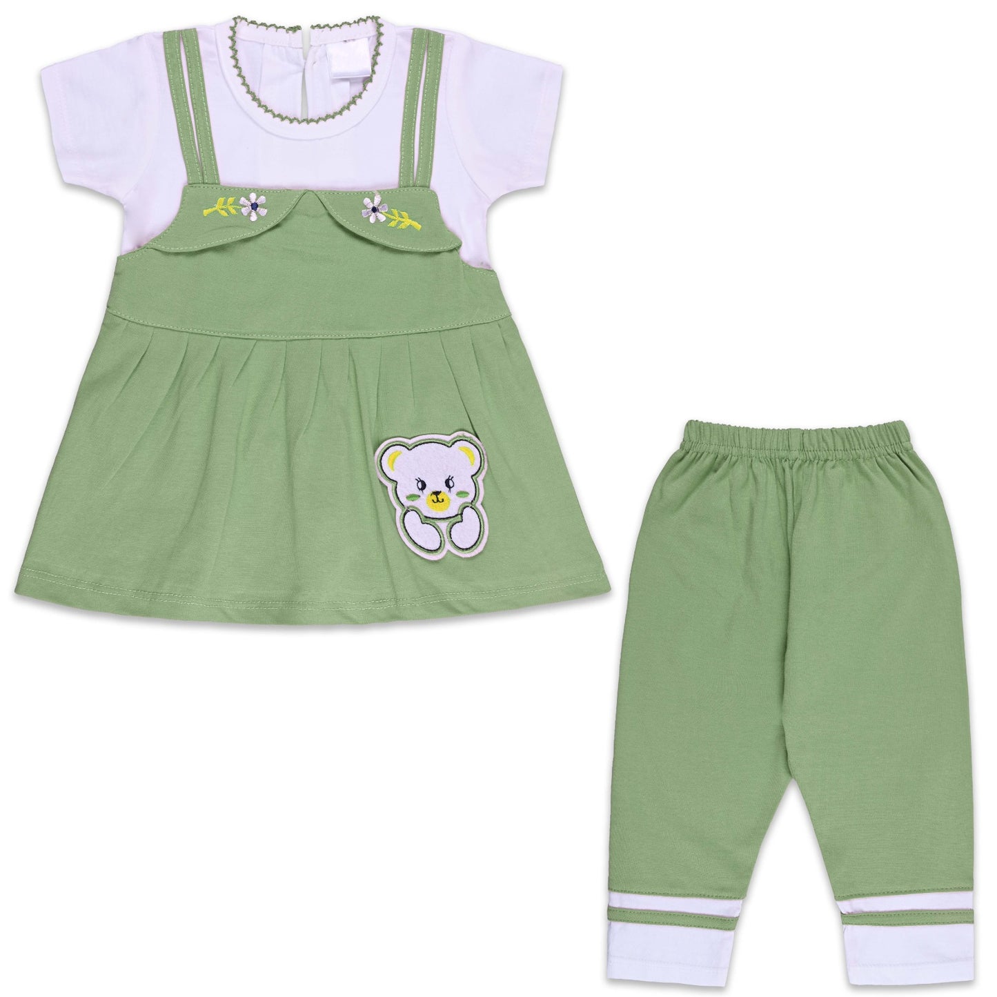 Baby Girls Applique Top and Pant Clothing Set