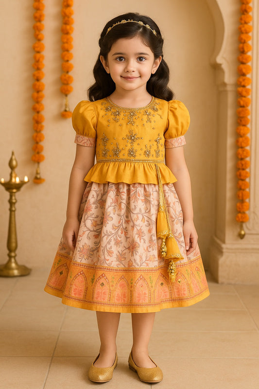 Buy Premium Baby Girls Ethnic Dress Online | Festive Girls Frock