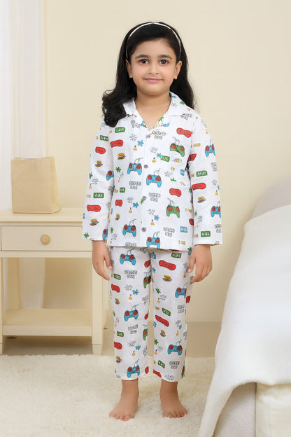 Boys Cartoon Printed Nightsuit Set