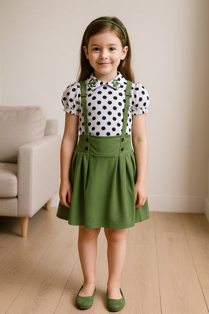 Wish Karo Baby Girls Dungaree Dress for Girls