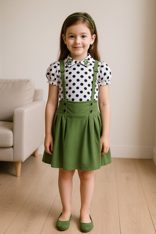 Wish Karo Baby Girls Dungaree Dress for Girls