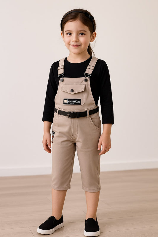 Wish Karo Baby Girls T-Shirt and Dungaree Dress For Girls