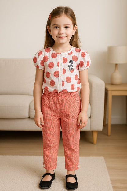 Girls Printed Clothing Set