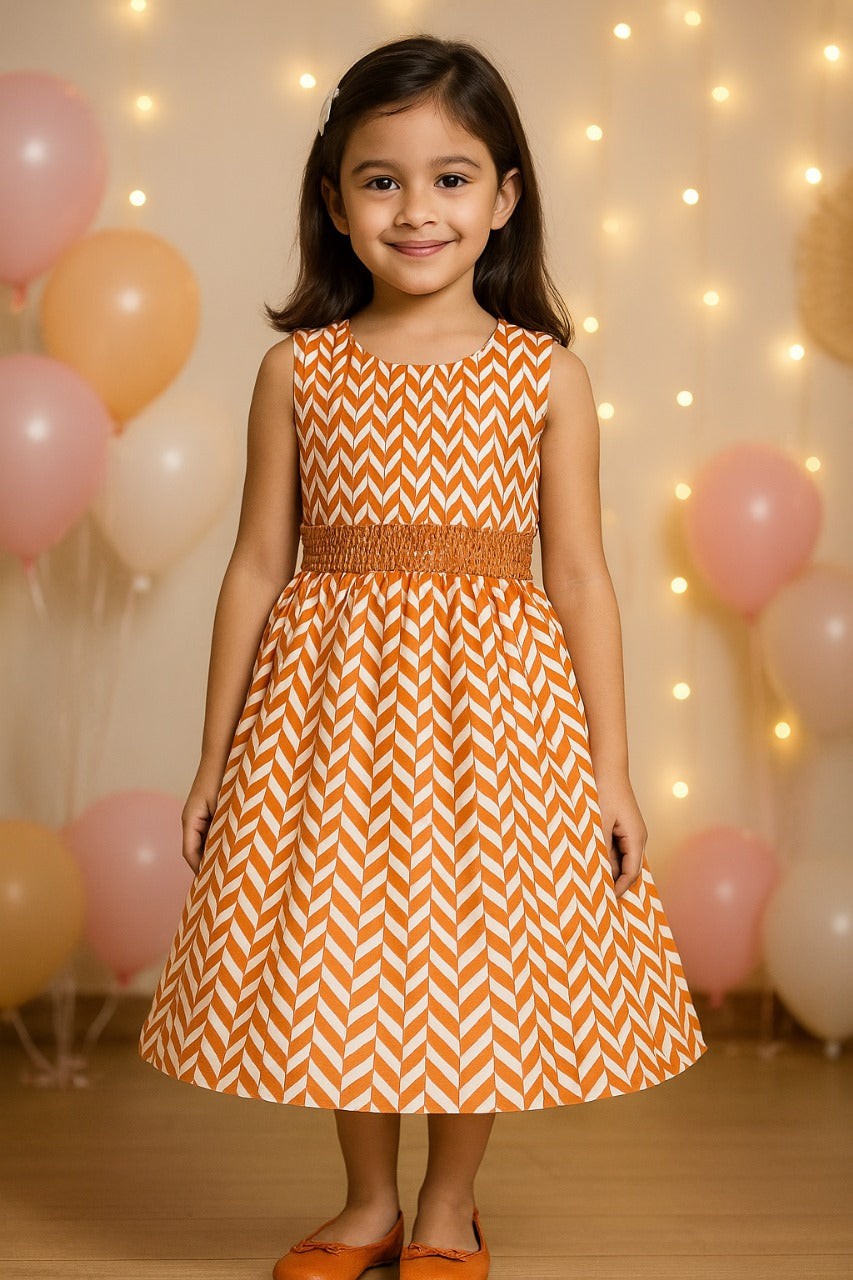 Girls Crochet Detail Chiffon Summer Dress