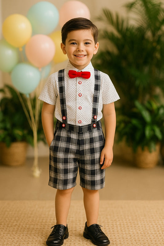 Wish Karo Baby Boys Dungaree Dress For Kids-(bt68rd)