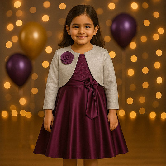 Girls Midi/Knee Length Party Dress