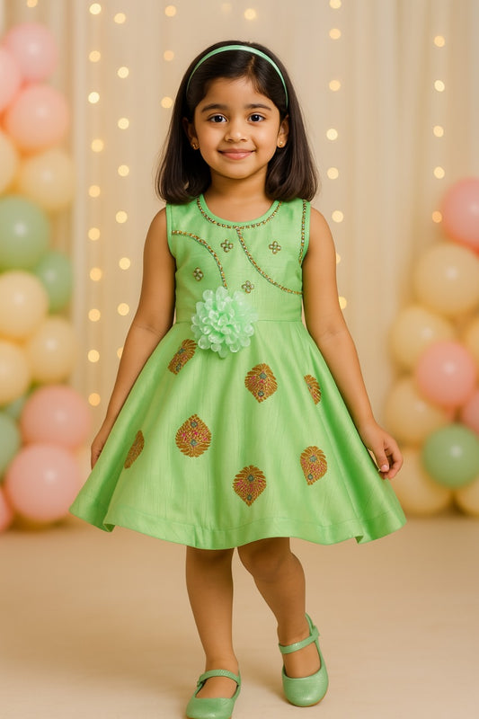 Baby Girls Frock Dress-fe2737sg