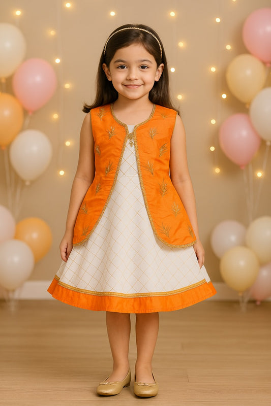 Wish Karo Kids Birthday Dress Frock (fe2926org)