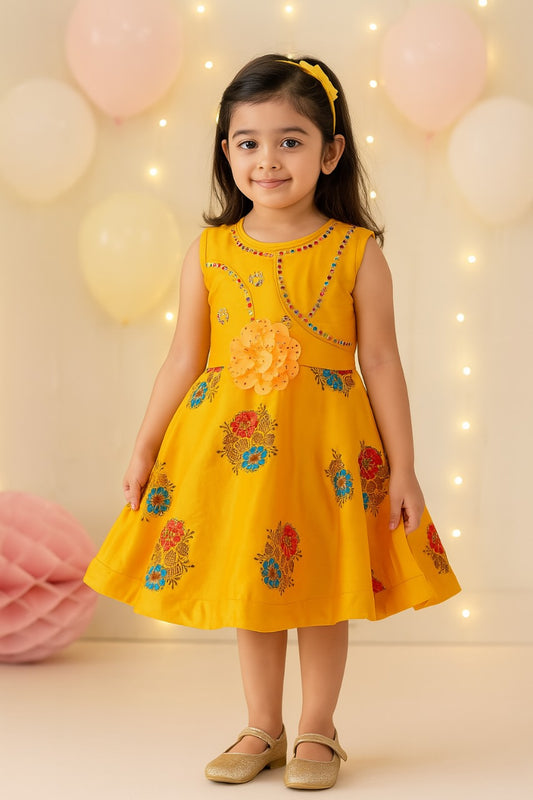 Baby Girls Frock Dress-fe2737y