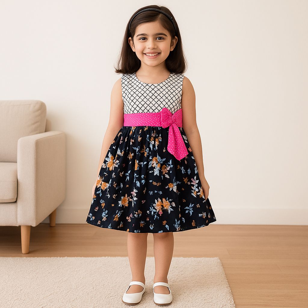 Wish Karo Baby Girls Cotton Frock Dress (ctn80nw)