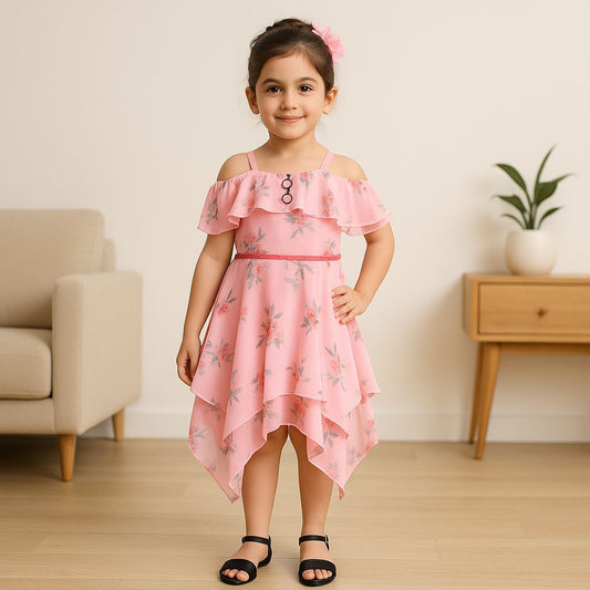 Wish Karo kids Birthday Frock Dress (stn769bpnk)