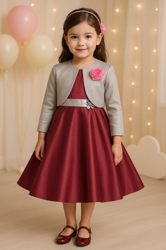 Wish Karo baby girls partywear frocks dress for girls fe3049brgdyJKTSLVS