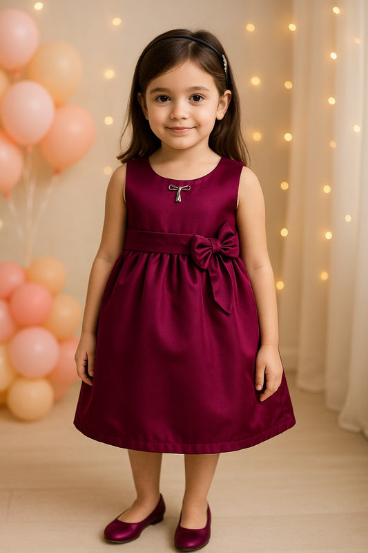 Wish Karo Baby Girl's A-Line Knee Length Dress (stn709wn)