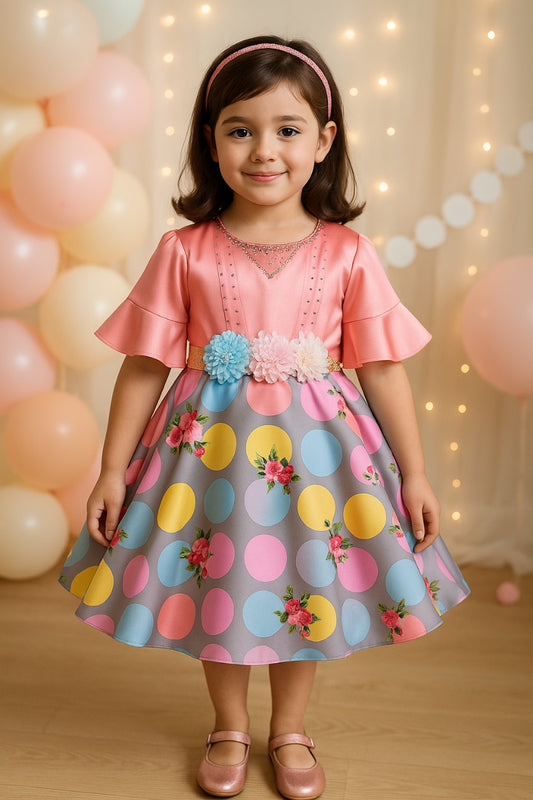 Wish Karo kids Birthday Frock Dress (stn765pch)