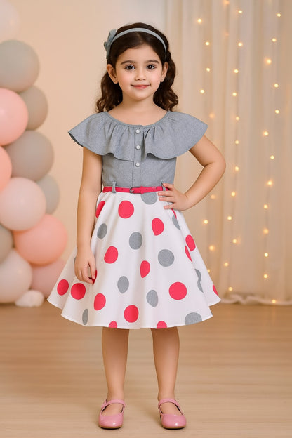 Wish Karo Baby Girls Dress Frock-(stn703pnk)